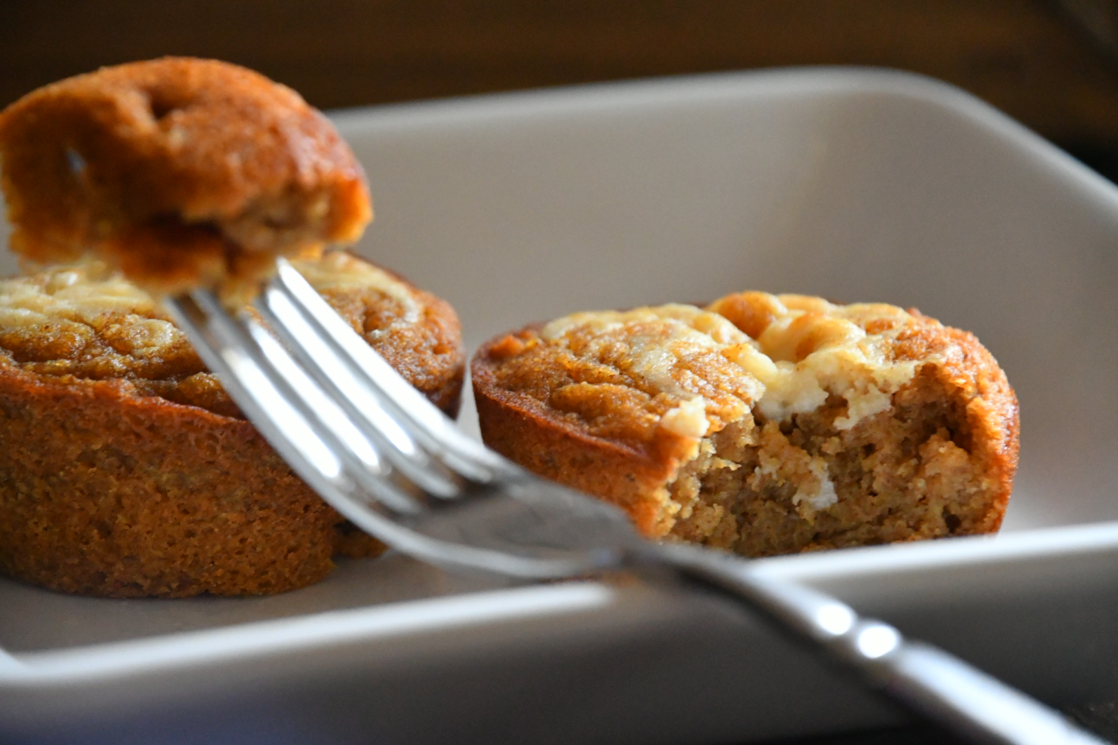 Pumpkin Cream Cheese Swirl Muffins