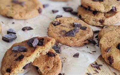 Healthy Dark Chocolate Almond Cookies