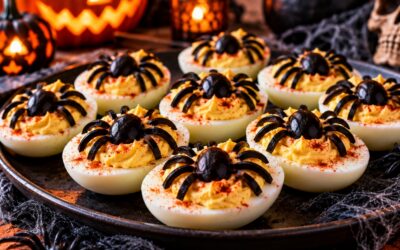 Creepy Crawly Deviled Eggs